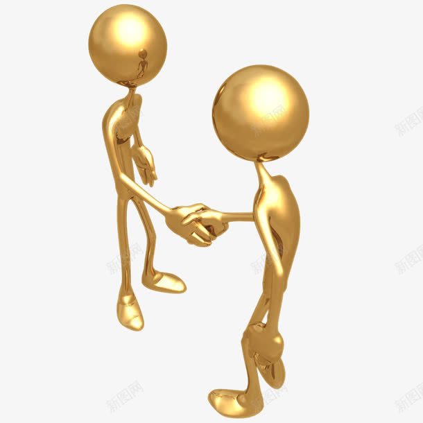 3D小金人png免抠素材_新图网 https://ixintu.com 3D小金人 PPT 商务人物 商务人物素材 立体金色