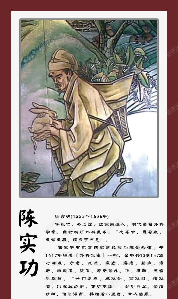 古今名中医陈实功png免抠素材_新图网 https://ixintu.com 古今 名中医陈实功 挂画