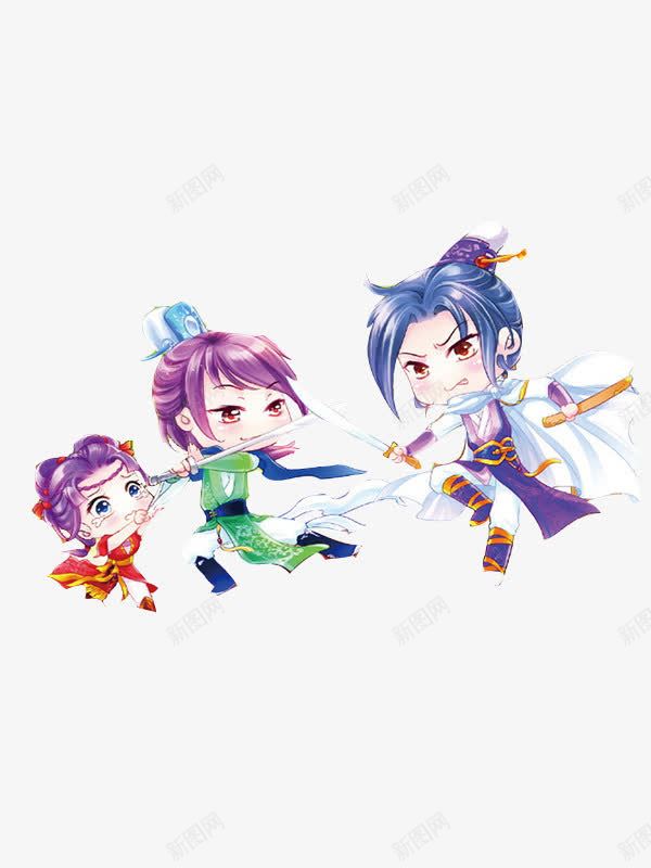 比武卡通古代小孩png免抠素材_新图网 https://ixintu.com 卡通 古代 小孩 比武