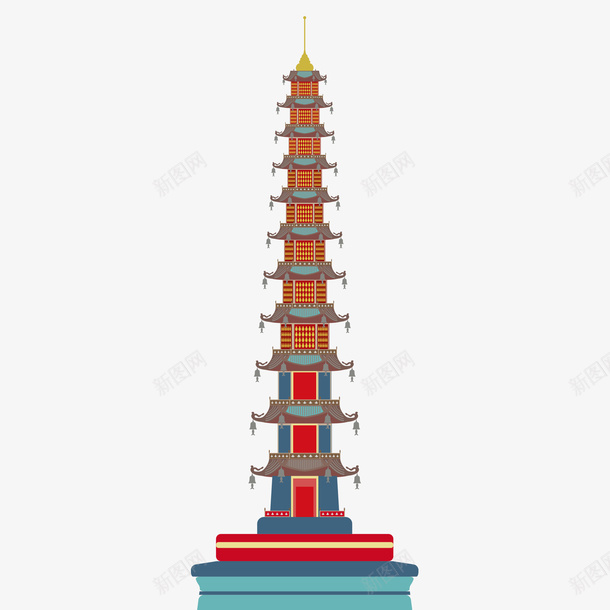 建筑高塔png免抠素材_新图网 https://ixintu.com 塔 建筑 房子 高塔