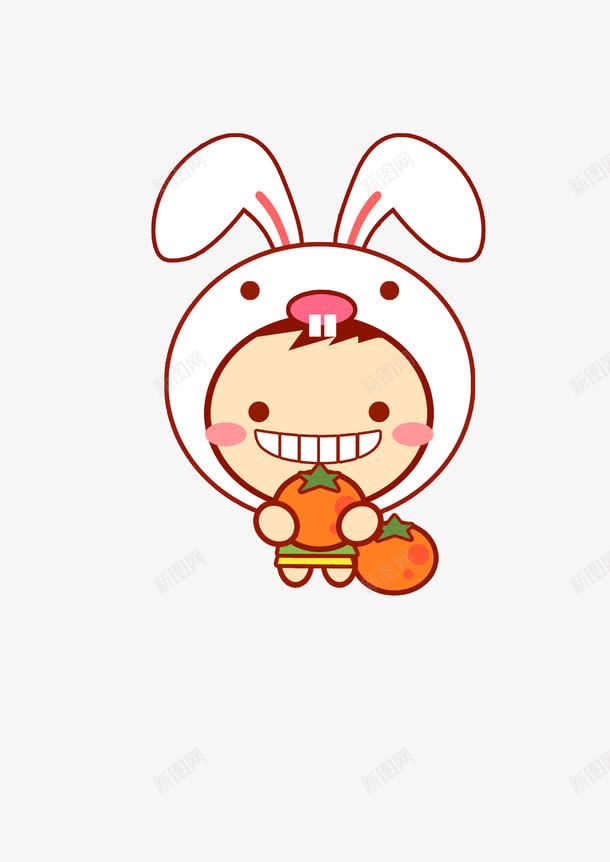 小白兔儿童png免抠素材_新图网 https://ixintu.com 儿童 兔子 小孩 小白兔