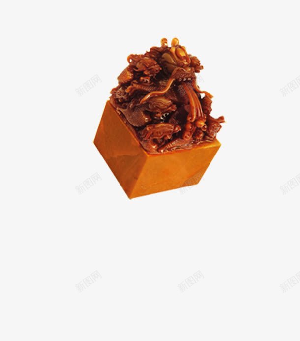 黄色玉玺png免抠素材_新图网 https://ixintu.com 皇帝 皇权 黄色玉玺