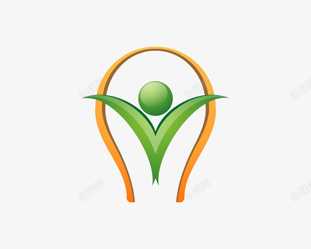 健康标png免抠素材_新图网 https://ixintu.com 健康 图标 绿色