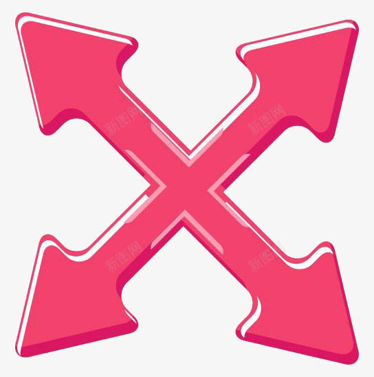 错号箭头图标png_新图网 https://ixintu.com 箭头 箭头图形 箭头图标 箭头形状 红色箭头 错号箭头
