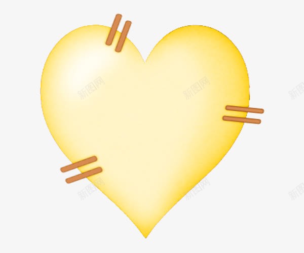 黄色爱心底纹png免抠素材_新图网 https://ixintu.com 214 底纹 情人节 爱心 黄色