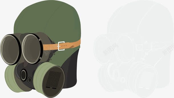 防毒面具png免抠素材_新图网 https://ixintu.com 探险 防毒
