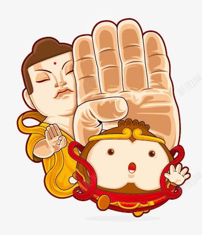 如来佛手压齐天大圣png免抠素材_新图网 https://ixintu.com 如来佛 如来神掌 手压 素材 齐天大圣