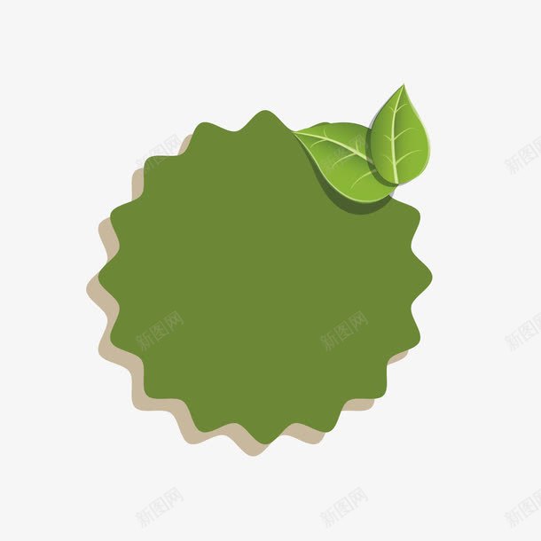 卡通绿色促销文案背景png免抠素材_新图网 https://ixintu.com 促销装饰 文案背景 活动装饰 绿色 绿色叶子 花瓣形