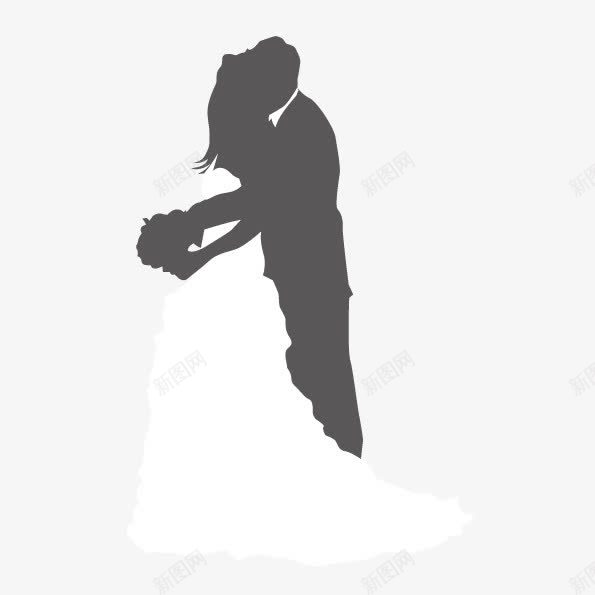 新婚人物拥抱png免抠素材_新图网 https://ixintu.com 抽象人物 新婚素材 矢量新人 鲜花拥抱