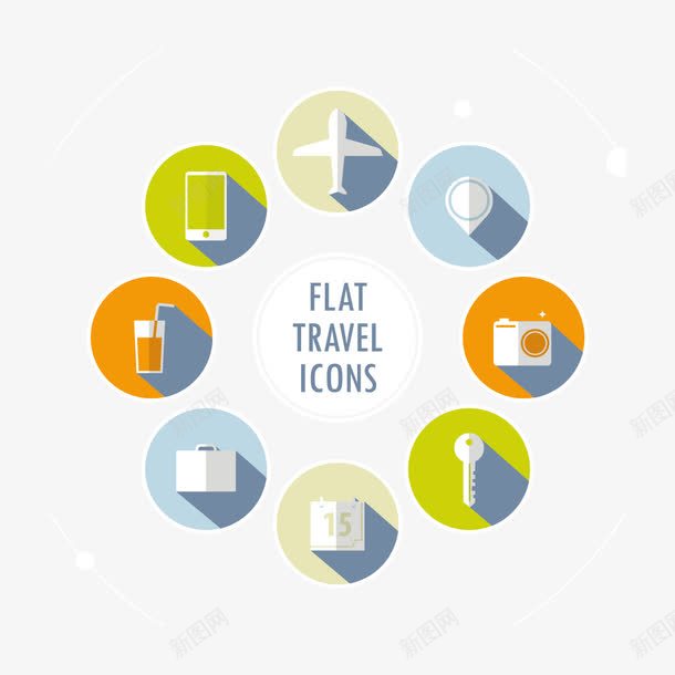 旅游图标矢量图eps免抠素材_新图网 https://ixintu.com 旅游 旅游图标 矢量图