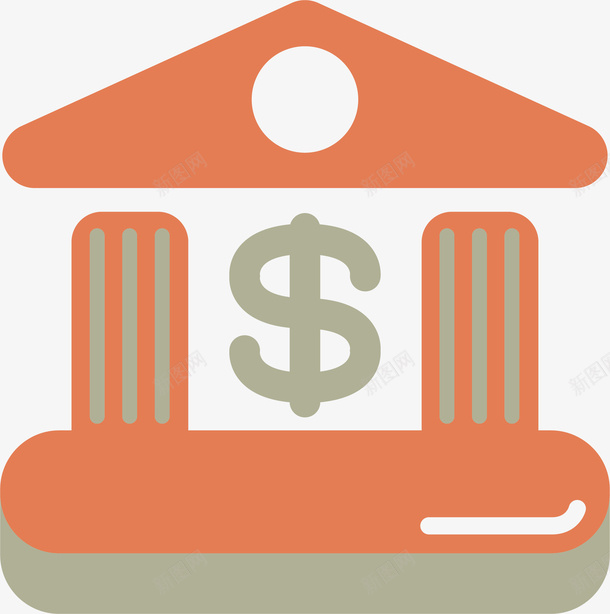 房子消费金融图标矢量图ai_新图网 https://ixintu.com 图标设计 建筑 消费图标 消费金融图标 金融图标 金融图标设计 银行 矢量图