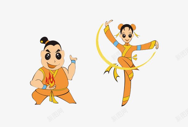 太极人物png免抠素材_新图网 https://ixintu.com 中国风 功夫 功夫女孩 太极 太极人物 太极小人 女孩