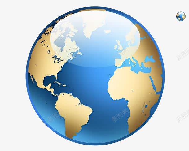 世界地图png免抠素材_新图网 https://ixintu.com 世界地图 地球 蓝色