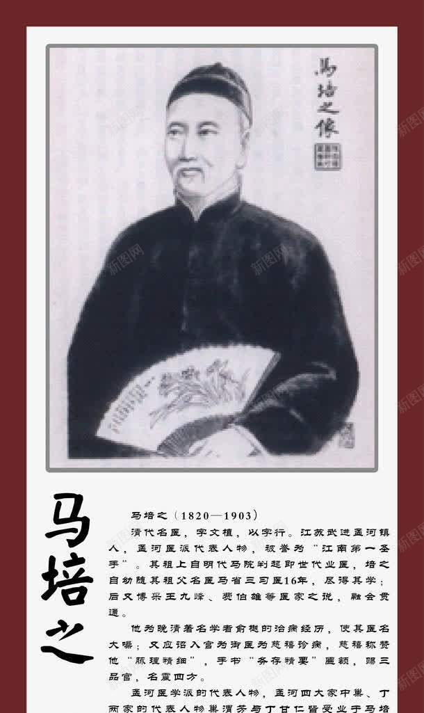 古今名中医马培之png免抠素材_新图网 https://ixintu.com 古今 名中医马培之 挂画