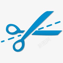芭蕾舞中之跳跃切蓝色图标png_新图网 https://ixintu.com Ciseaux cut 切 芭蕾舞中之跳跃