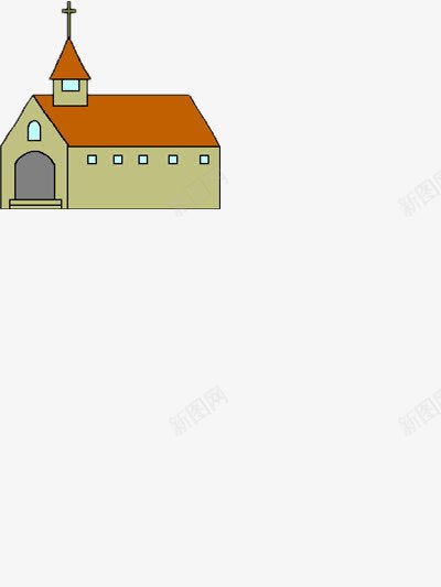 神圣的教堂png免抠素材_新图网 https://ixintu.com 信仰 卡通 圣洁 素材