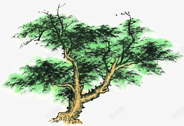 装饰树木png免抠素材_新图网 https://ixintu.com 中国画 中国风装饰 写意国画 国画树 国粹 大写意 宣纸国画 画