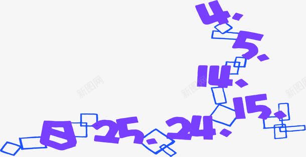 紫色创意数字图形png免抠素材_新图网 https://ixintu.com 创意 图形 数字 紫色