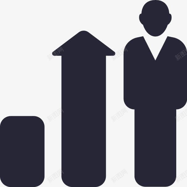 业绩趋势图标png_新图网 https://ixintu.com 业绩趋势