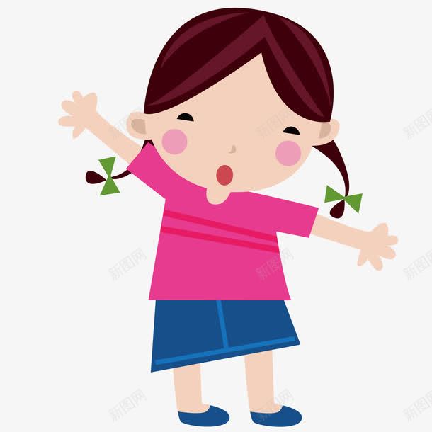 拥抱的女孩png免抠素材_新图网 https://ixintu.com 卡通 女孩 拥抱