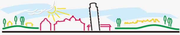 线条城市png免抠素材_新图网 https://ixintu.com 国家 线条