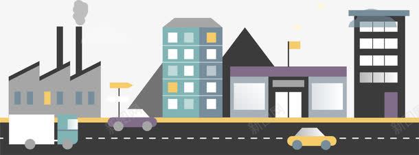 工业街区png免抠素材_新图网 https://ixintu.com 商业 商业街区 工业 步行街区 繁华街区 街区