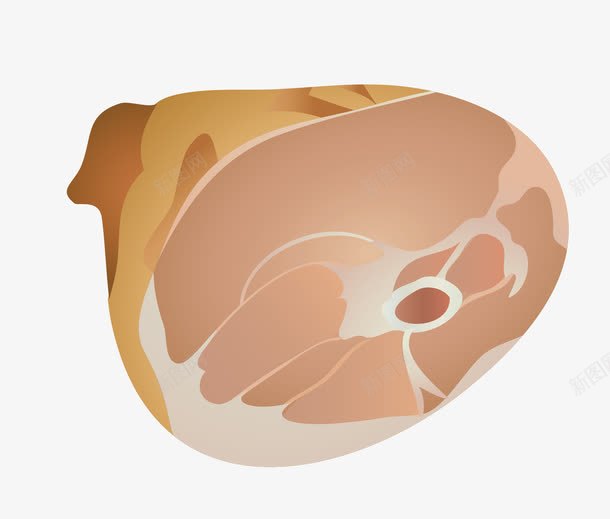 卡通手绘鸭腿肉图标png_新图网 https://ixintu.com 卡通手绘 图案图标 肉类食物 鱼肉 鸡肉 鸡鸭鱼肉 鸭肉