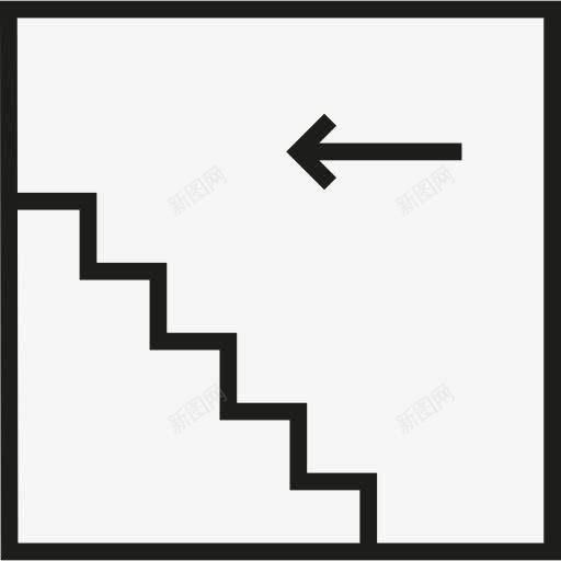 楼梯图标png_新图网 https://ixintu.com 地板 扶手 杂 楼梯