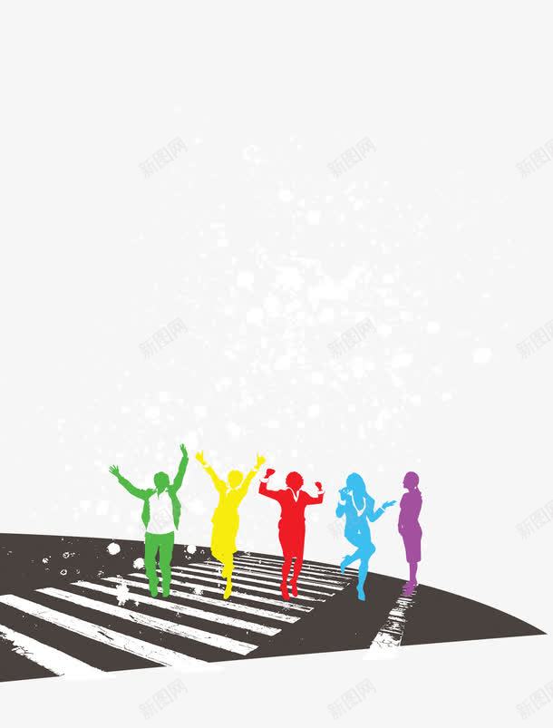 线条人物剪影png免抠素材_新图网 https://ixintu.com 人物 剪影 线条