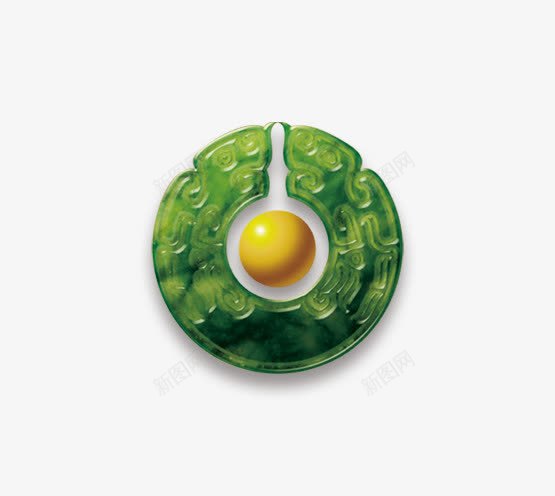 绿色玉器png免抠素材_新图网 https://ixintu.com 古代 玉 玉器 绿色