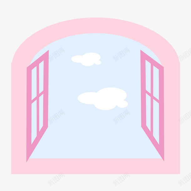 开窗psd免抠素材_新图网 https://ixintu.com 云 开窗 素材 红色