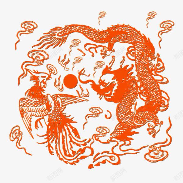 龙凤png免抠素材_新图网 https://ixintu.com 凤图片 龙凤 龙图片