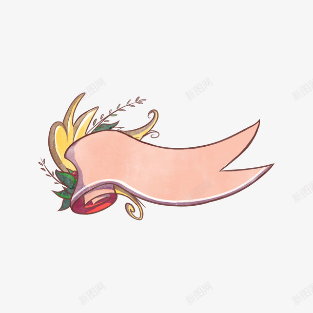 水彩圣诞节飘带矢量图ai免抠素材_新图网 https://ixintu.com 水彩圣诞节元素 矢量圣诞节飘带 肉色水彩圣诞节飘带 矢量图