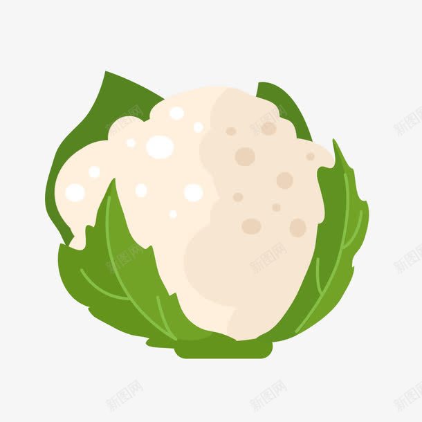 卡通花菜png免抠素材_新图网 https://ixintu.com 卡通 花椰菜 花菜 蔬菜