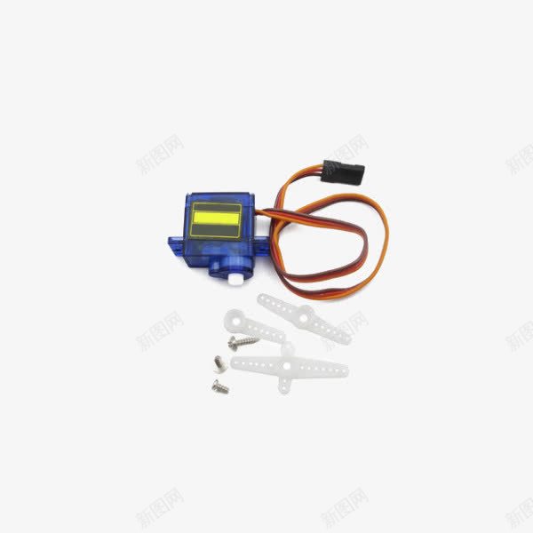 SG909g舵机直升机固定翼黑色png免抠素材_新图网 https://ixintu.com 产品实物 电路 舵机