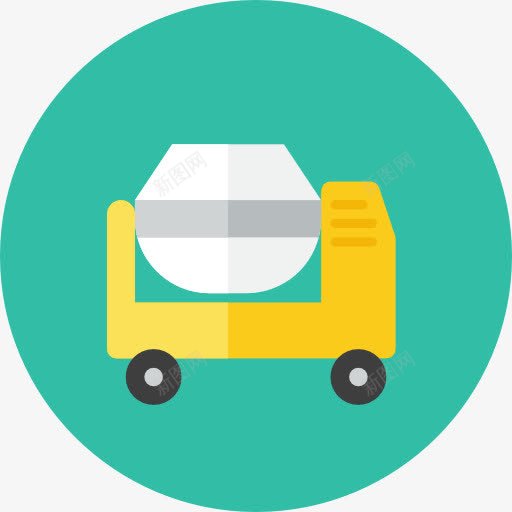 水泥搅拌机图标png_新图网 https://ixintu.com cement mixer 水泥 混合机