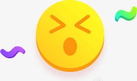 黄色可爱黄脸表情卡通png免抠素材_新图网 https://ixintu.com 卡通 可爱 表情 黄色