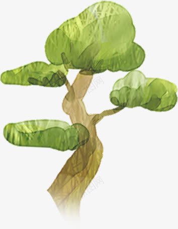 手绘绿树梦幻大树png免抠素材_新图网 https://ixintu.com 大树 梦幻 绿树