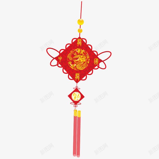 红红的中国结png免抠素材_新图网 https://ixintu.com 中国结 剪纸 喜庆 喜气 红色