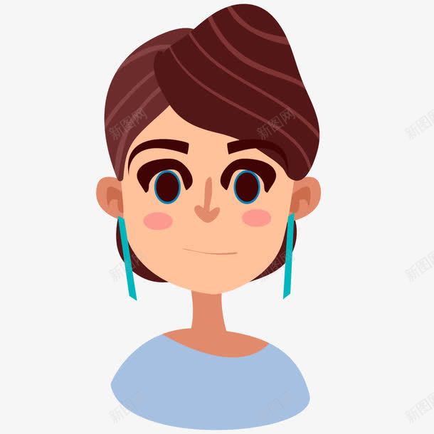 人物头像png免抠素材_新图网 https://ixintu.com 人物头像 卡通 卡通人物 卡通表情 手绘 插画 表情包