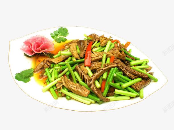 火爆腰花png免抠素材_新图网 https://ixintu.com 中华美食 传统美食 爆炒腰花 美味雕花 蒜苗腰片 餐饮美食
