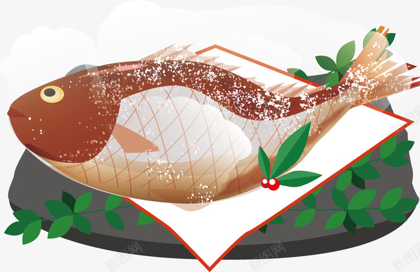 手绘食物鱼png免抠素材_新图网 https://ixintu.com 手绘 食物 鱼