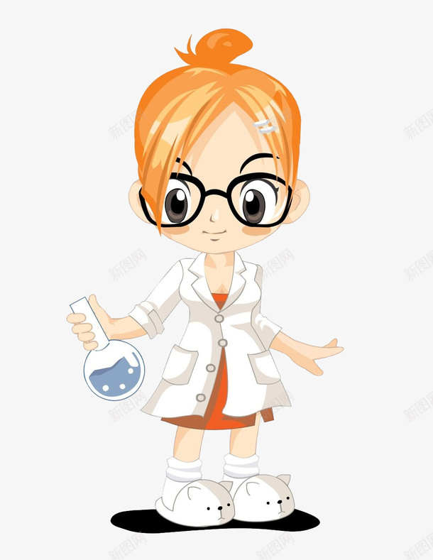 手绘女孩png免抠素材_新图网 https://ixintu.com 卡通 女孩 水彩 药师