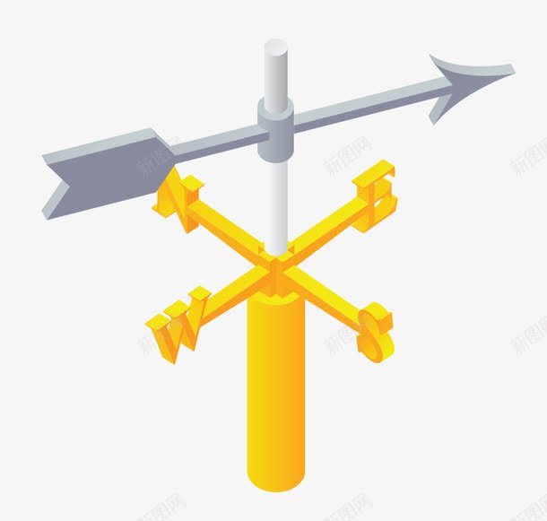 黄色方向标志png免抠素材_新图网 https://ixintu.com 方向 标志 矢量路标 道路警示路标矢量 黄色