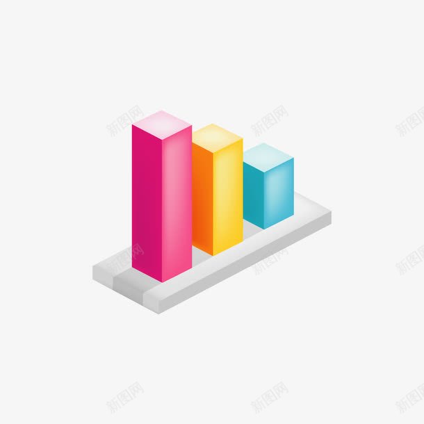 彩色柱状趋势图png免抠素材_新图网 https://ixintu.com 彩色 手绘 柱状 趋势图