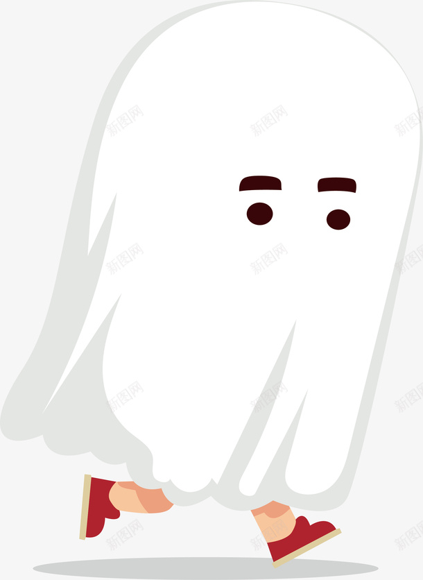 幽灵装扮的孩子矢量图ai免抠素材_新图网 https://ixintu.com 万圣节 万圣节幽灵 幽灵 幽灵装扮 捣蛋 矢量png 矢量图