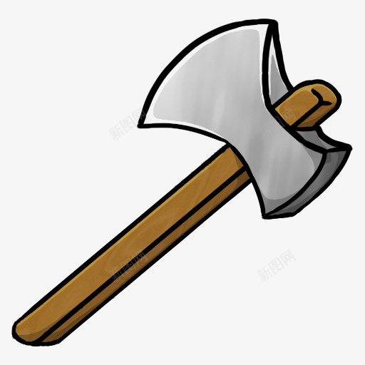铁斧minecrafticonspng免抠素材_新图网 https://ixintu.com Axe Iron Png 斧 铁