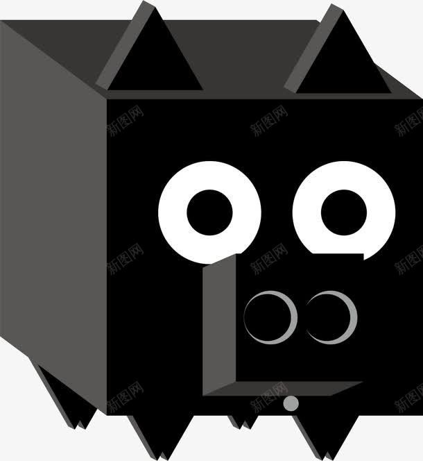 卡通3d猪剪影png免抠素材_新图网 https://ixintu.com 3d 动物图标 卡通 卡通猪 图标 猪 猪剪影