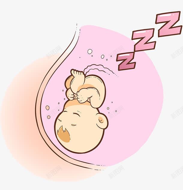 肚子里的小孩png免抠素材_新图网 https://ixintu.com PNG素材 小孩 手绘 肚子