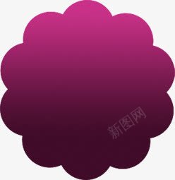 紫色卡通花纹png免抠素材_新图网 https://ixintu.com 卡通 紫色 花纹 设计